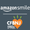 Amazon Smile logo and CFBNJ logo