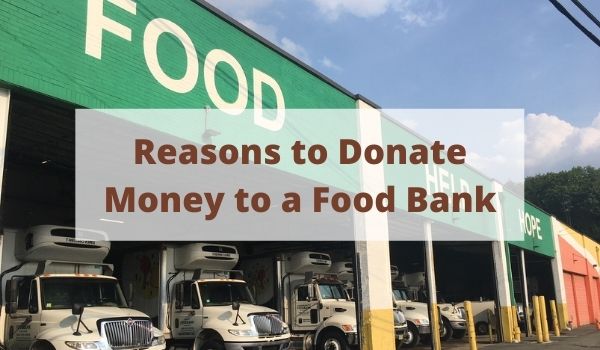 Warehouse building with Reasons to Donate Money to a Food Bank
