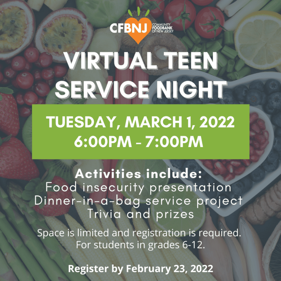 Virtual Teen Service Night - Tues March 1, 2022