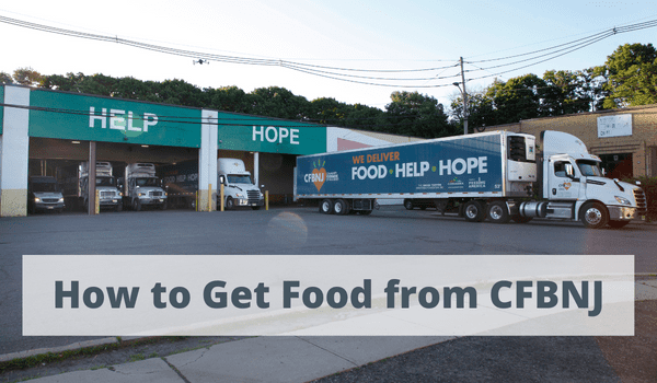 CFBNJ delivery truck with blog post title How to Get Food from CFBNJ superimposed over it