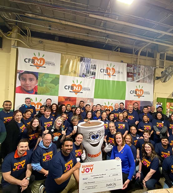 Corporate donation from Dunkin to CFBNJ